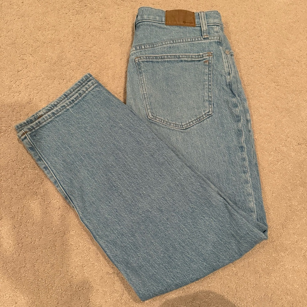 Madewell Women's Straight Leg Jeans - Light Blue